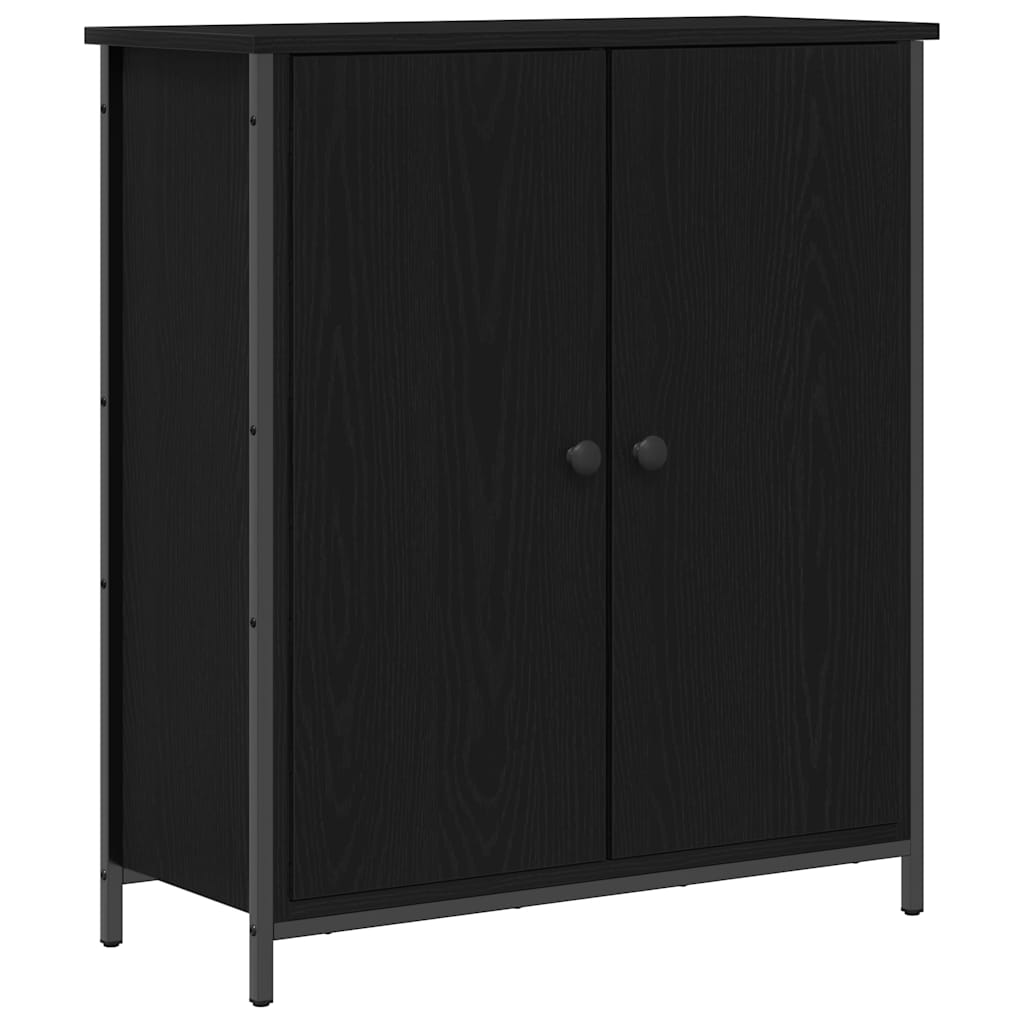 Serviesskap Svart Eik 70 x 30 x 80 cm Konstruert tre
