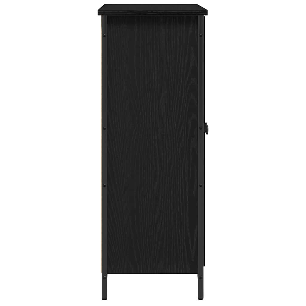 Serviesskap Svart Eik 70 x 30 x 80 cm Konstruert tre