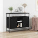 Serviesskap Svart Eik 100 x 35 x 80 cm Konstruert tre