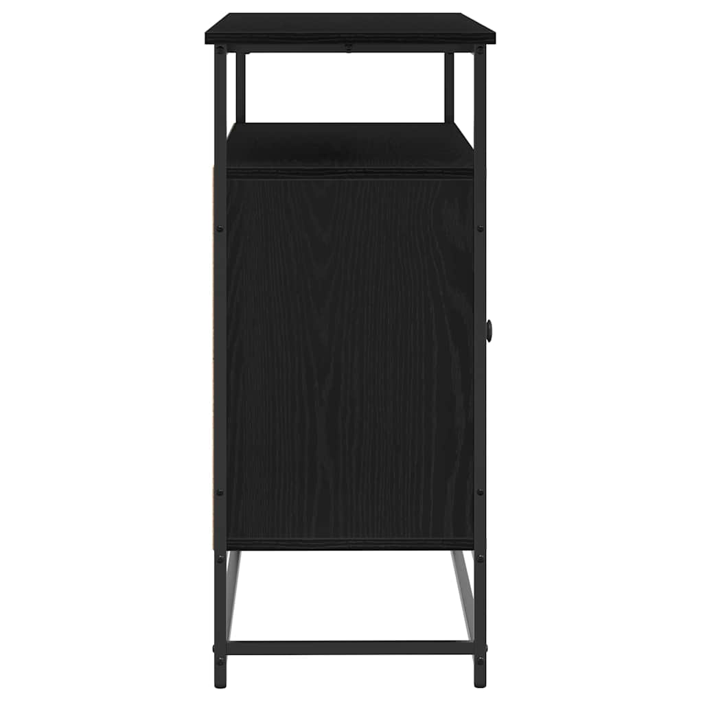 Serviesskap Svart Eik 100 x 35 x 80 cm Konstruert tre