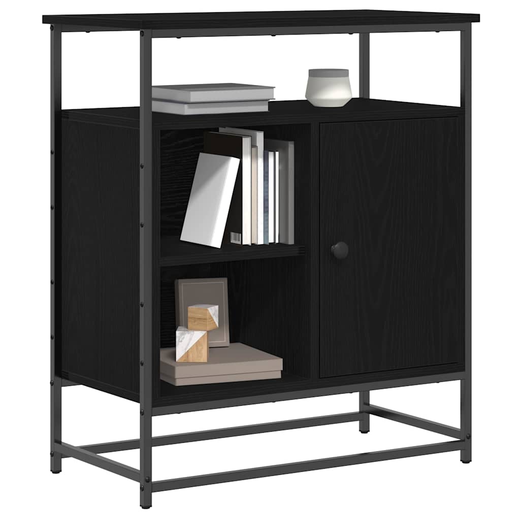 Serviesskap Svart Eik 69 x 35 x 80 cm Konstruert tre