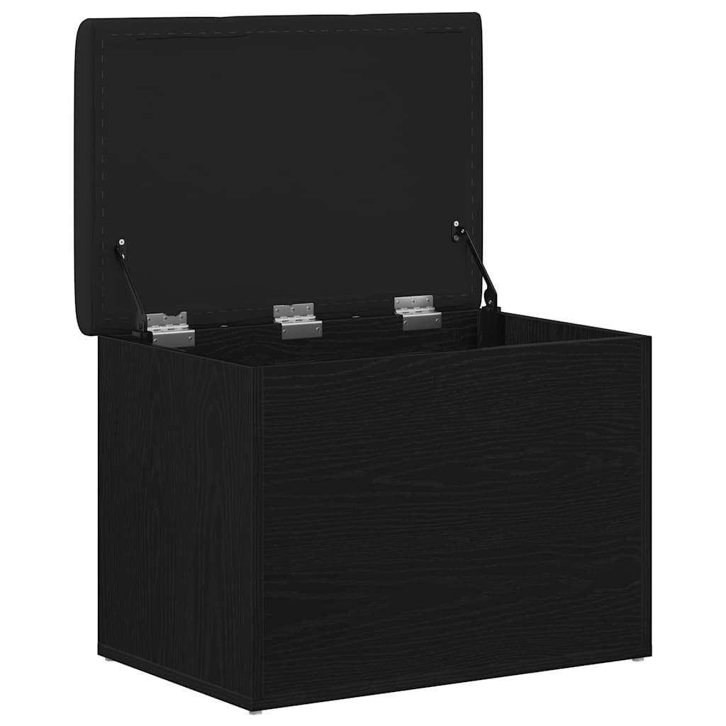 Oppbevaringsbenk Svart eik 62 x 42 x 45 cm Konstruert tre