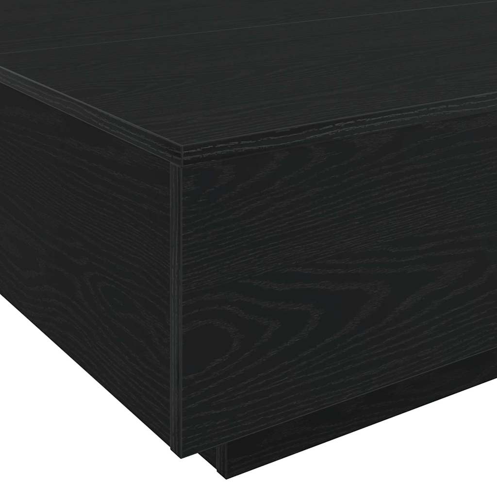 Kaffebord Svart Eik 80 x 80 x 31 cm Konstruert tre