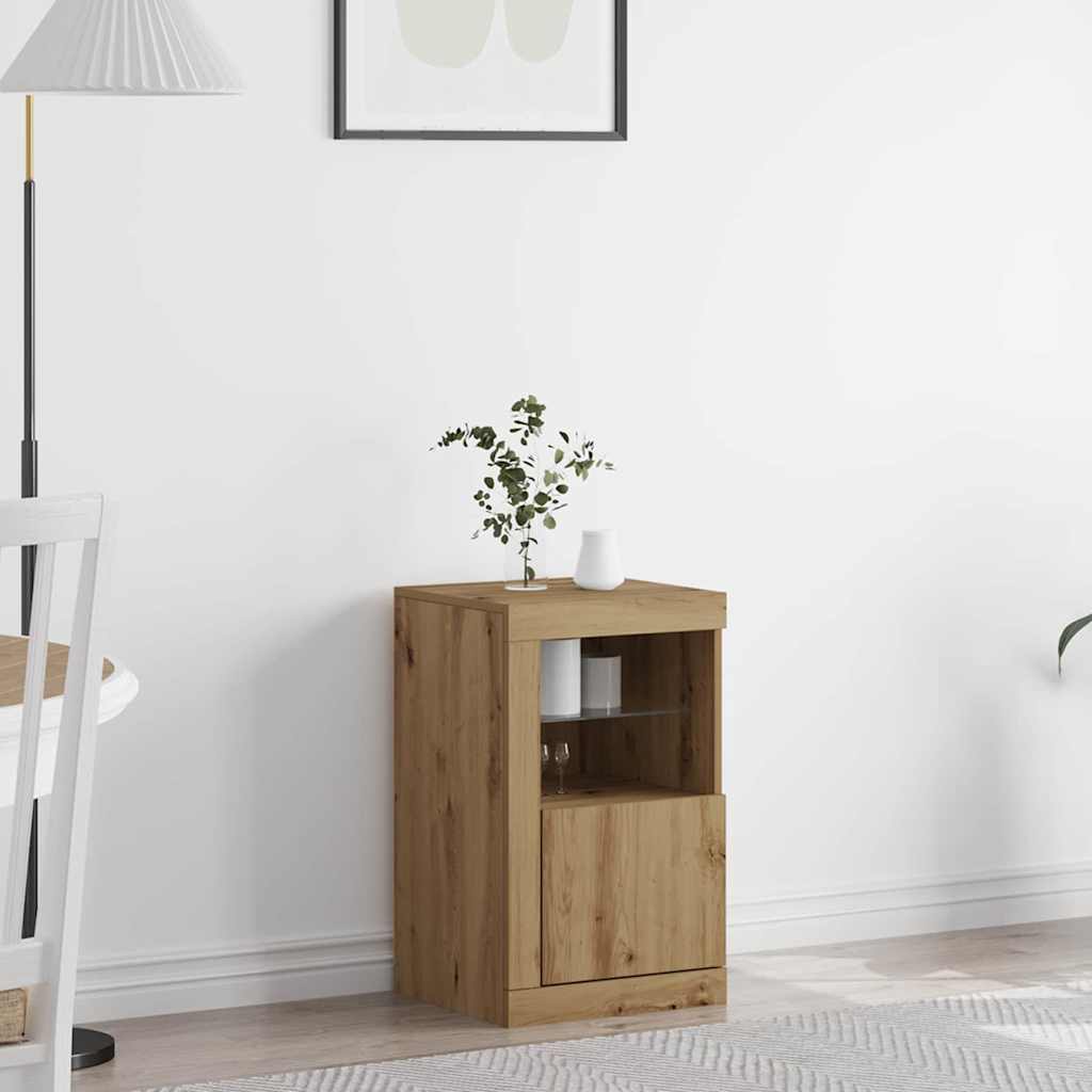 LED sideboard Artisan Eik 41 x 37 x 67 cm Konstruert tre