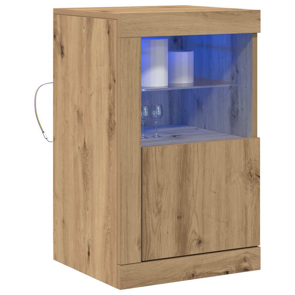LED sideboard Artisan Eik 41 x 37 x 67 cm Konstruert tre