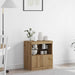 LED sideboard Brun 60,5 x 37 x 67 cm Konstruert tre