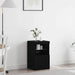 LED sideboard Svart Eik 41 x 37 x 67 cm Konstruert tre
