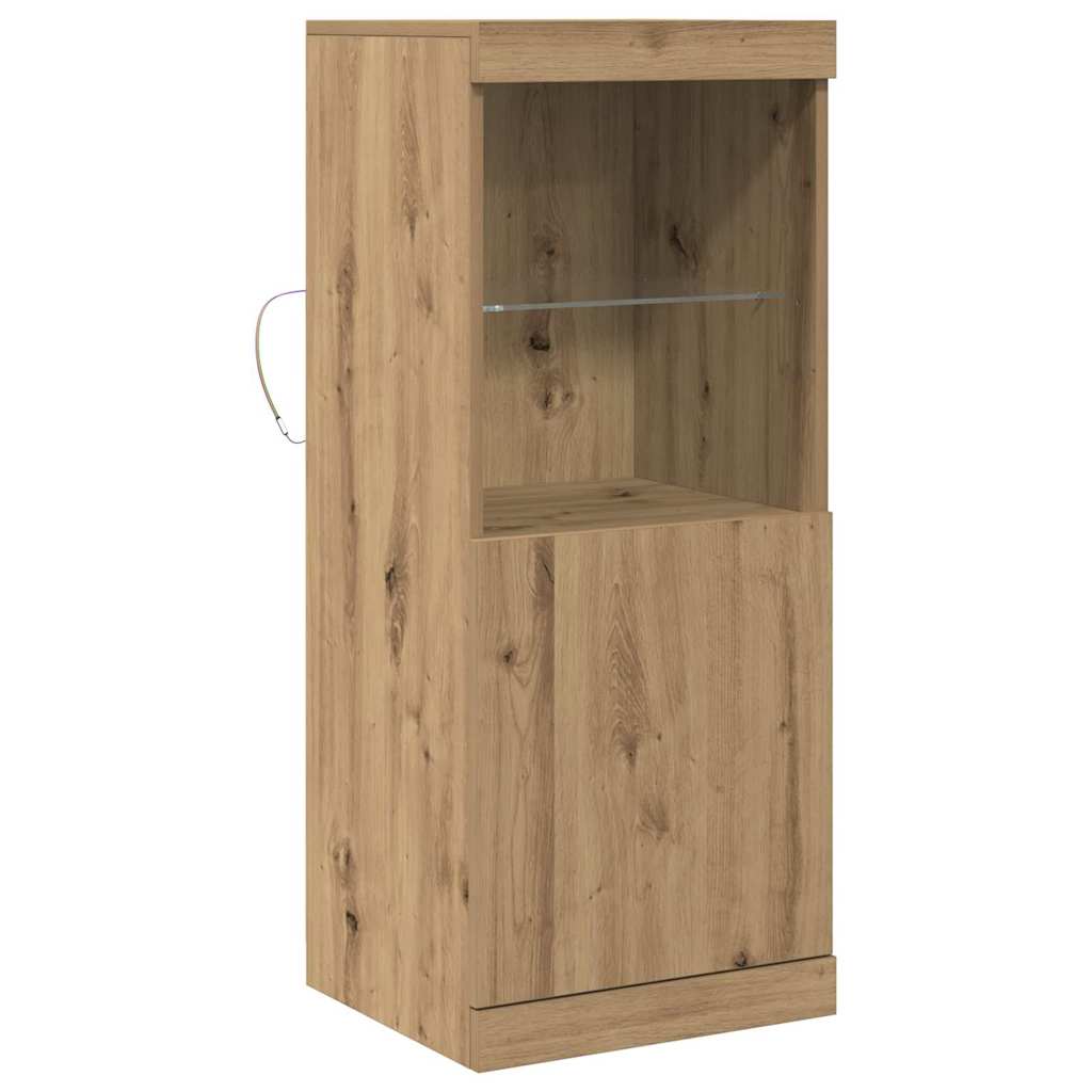 LED sideboard Artisan Eik 41 x 37 x 100 cm Konstruert tre