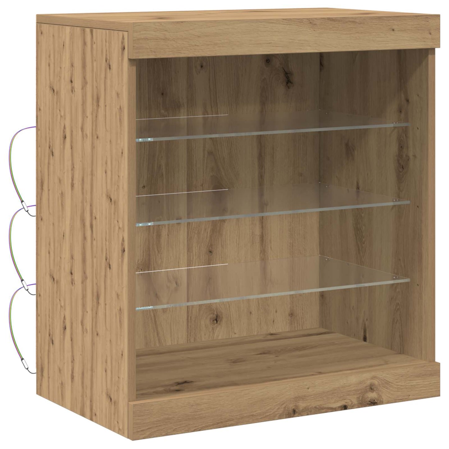 LED sideboard Artisan Eik 60,5 x 37 x 67 cm Konstruert tre