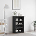 LED sideboard Svart Eik 60,5 x 37 x 100 cm Konstruert tre