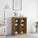 LED sideboard Artisan eik 81 x 37 x 100 cm Konstruert tre