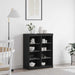 LED sideboard Svart eik 81 x 37 x 100 cm Konstruert tre