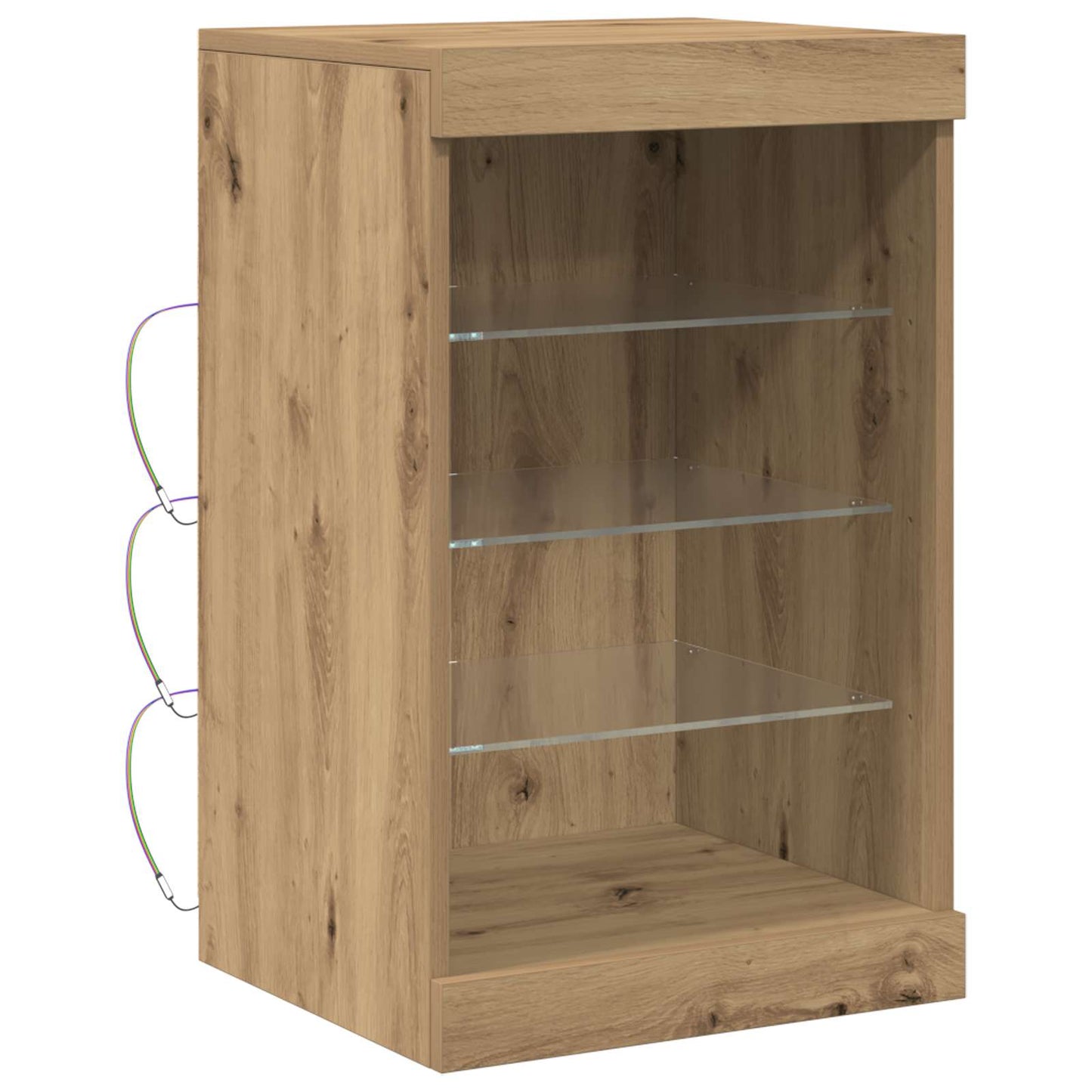 LED sideboard Artisan Eik 41 x 37 x 67 cm Konstruert tre
