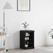 LED sideboard Svart Eik 41 x 37 x 67 cm Konstruert tre