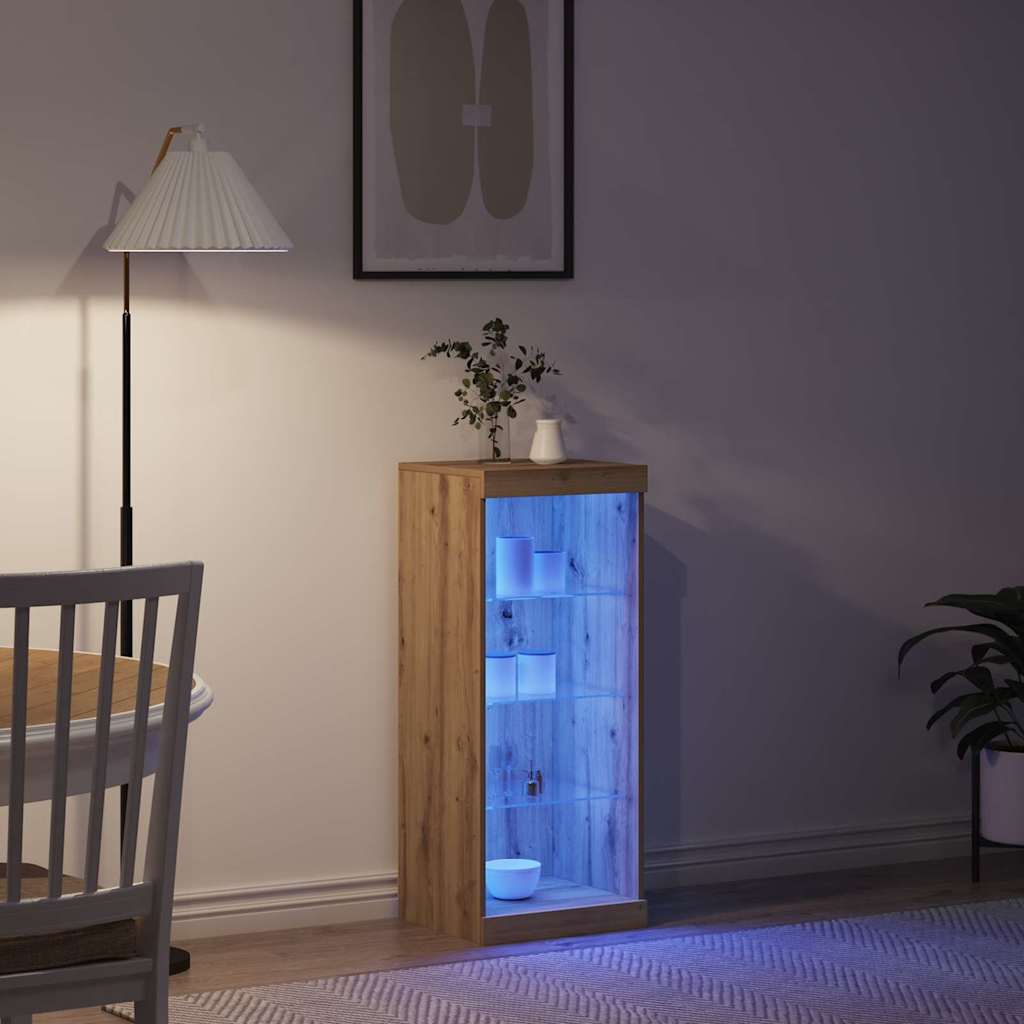 LED sideboard Artisan Eik 41 x 37 x 100 cm Konstruert tre