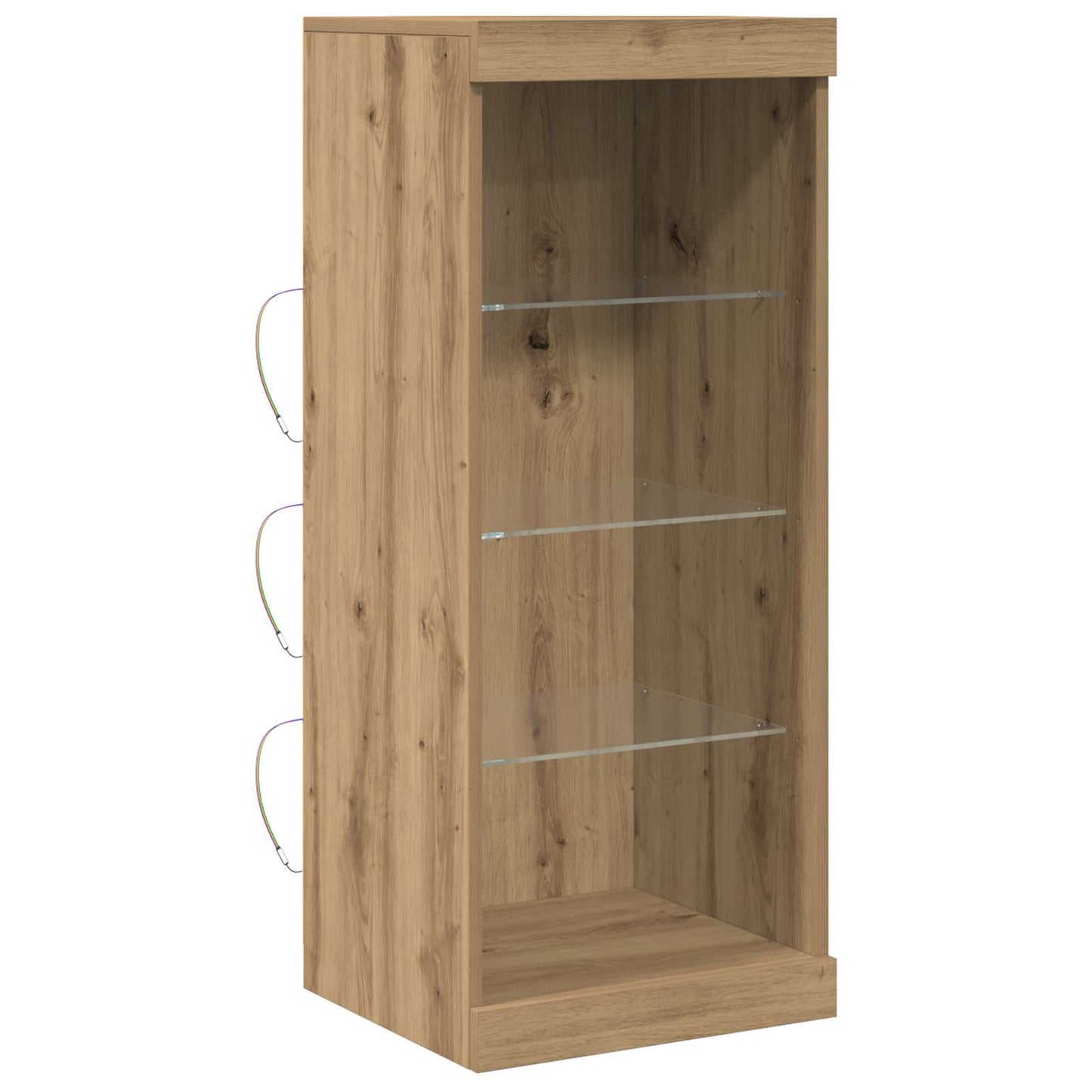 LED sideboard Artisan Eik 41 x 37 x 100 cm Konstruert tre