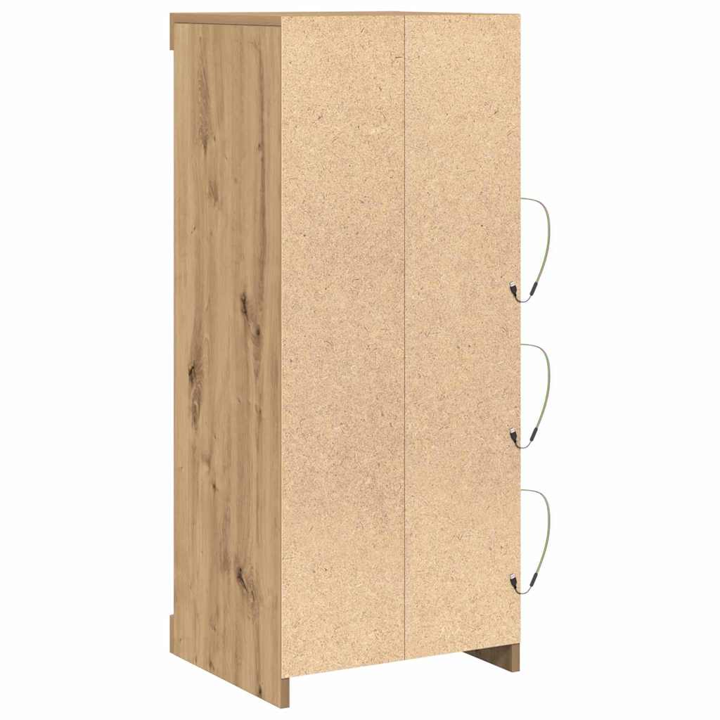 LED sideboard Artisan Eik 41 x 37 x 100 cm Konstruert tre