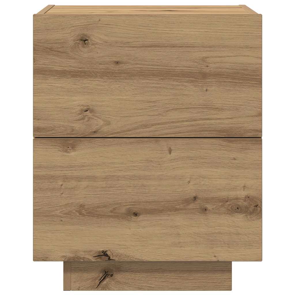 Nattbordskap 2 pcs Artisan Eik 45 x 40 x 55 cm Konstruert tre