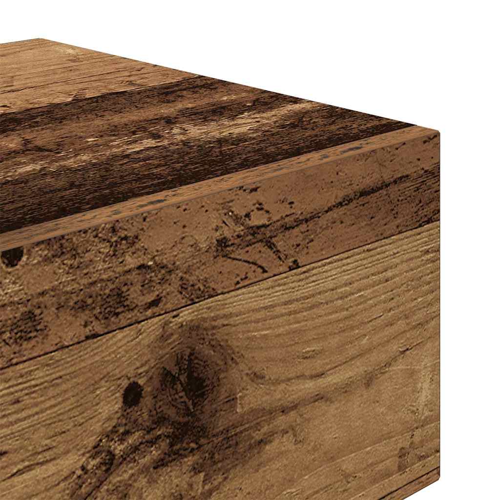 Nattbord med skuff Gamle tre 70 x 36 x 40.5 cm Konstruert tre