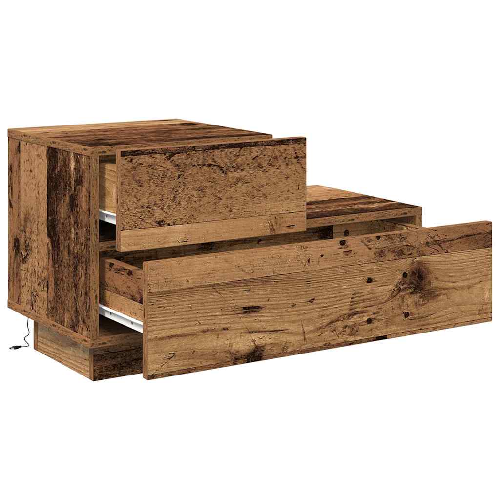 Nattbordskap Gammelt tre 70 x 36 x 40,5 cm Konstruert tre