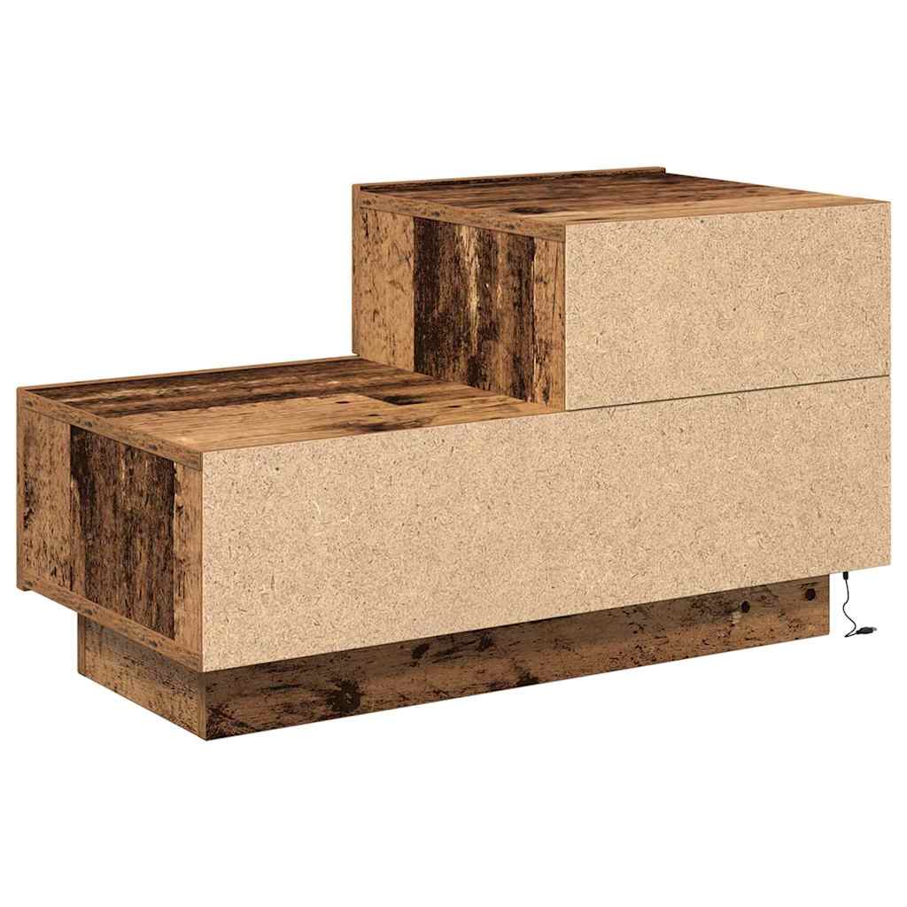 Nattbord med skuff Gamle tre 70 x 36 x 40.5 cm Konstruert tre