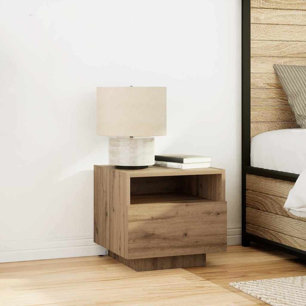 Nattbordskap Artisan Eik 40 x 39 x 37 cm Konstruert tre