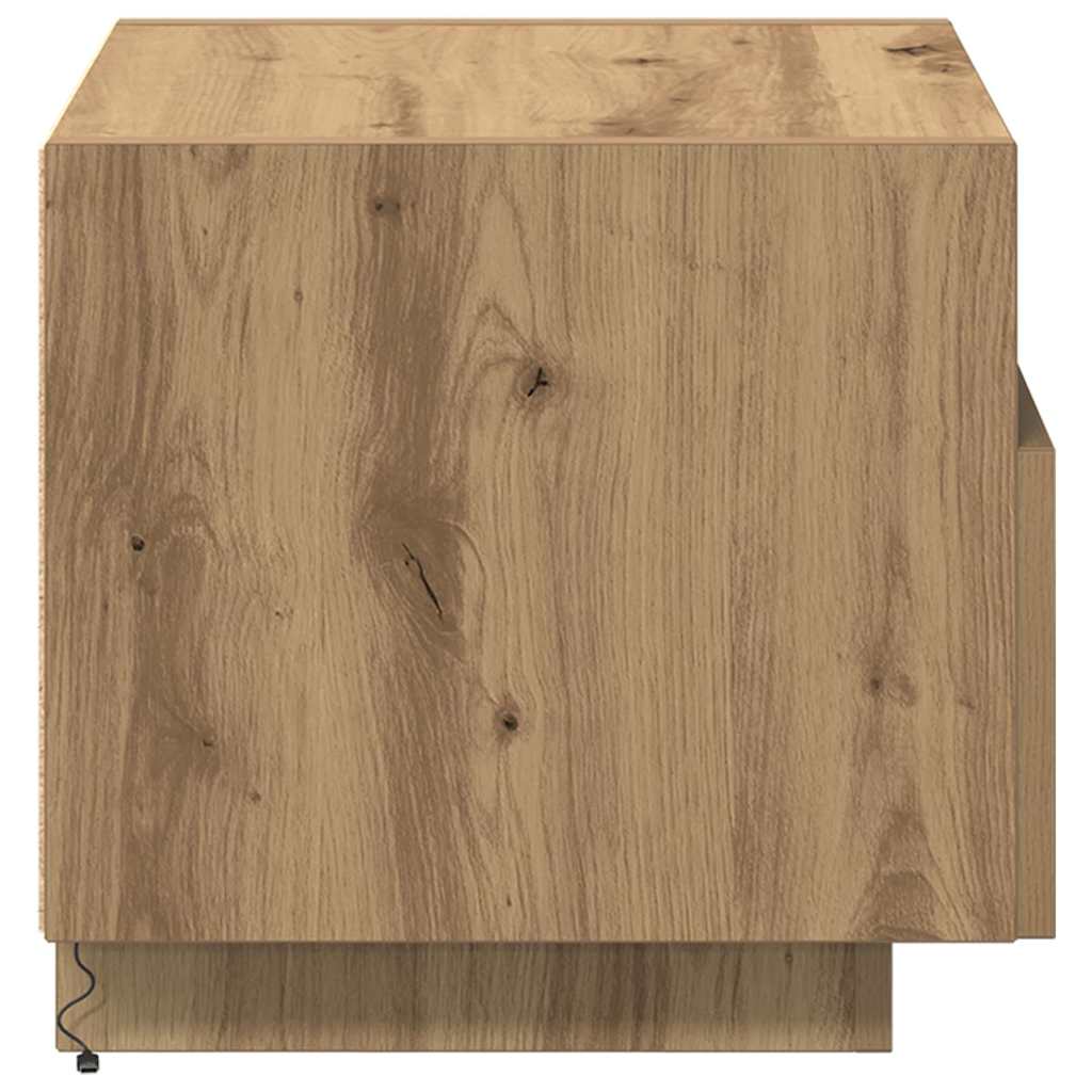Nattbordskap 2 pcs Artisan Eik 40 x 39 x 37 cm Konstruert tre