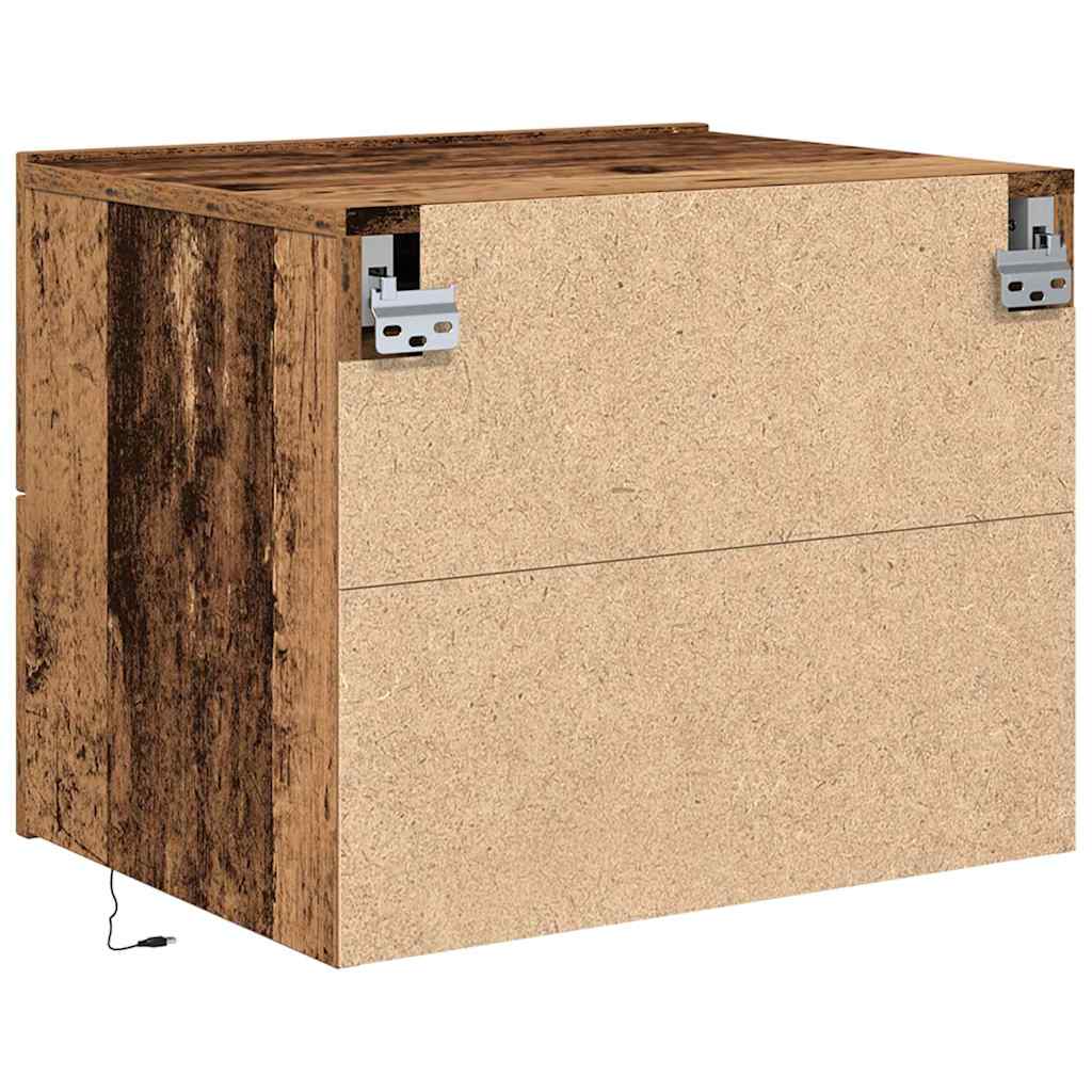 Nattbordskap 2 pcs Gammelt tre 50 x 39 x 41 cm Konstruert tre