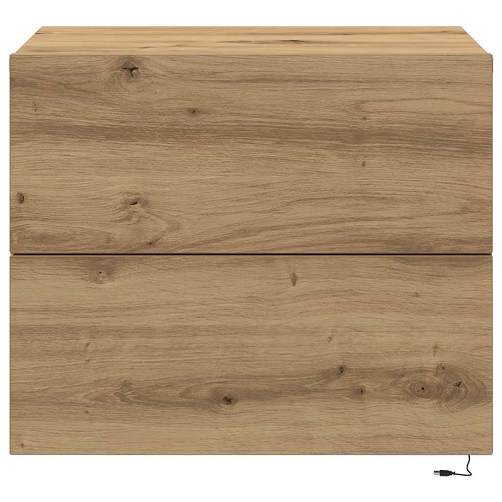 Nattbordskap Artisan Eik 50 x 39 x 41 cm Konstruert tre