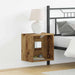 Flytende hylle med LED-lys med hylle Brun 40 x 28,5 x 40 cm