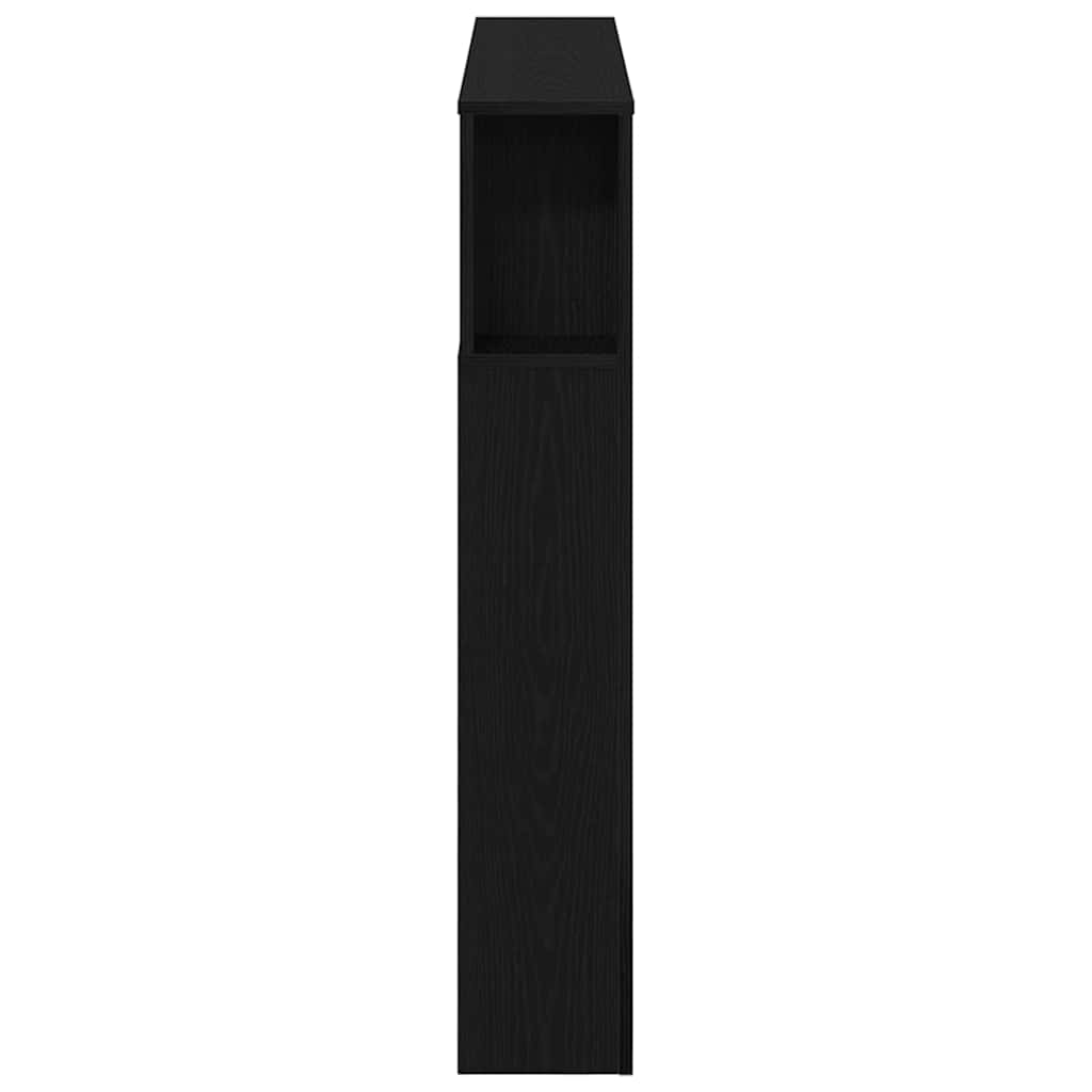 LED Hodegavl Svart Eik 120 x 18,5 x 103,5 cm Konstruert tre