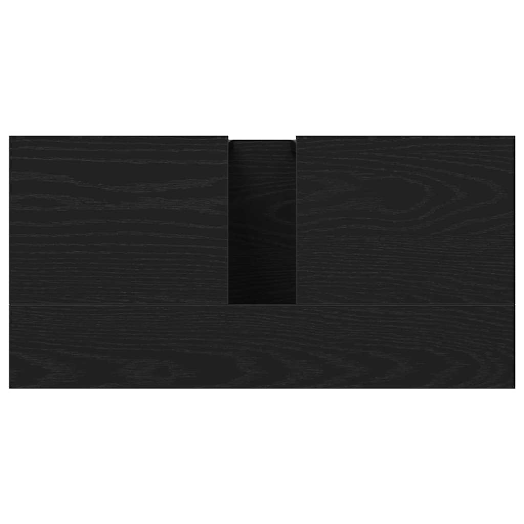 Baderomsvaskeskap Svart Eik 60 x 30 x 60 cm Konstruert tre