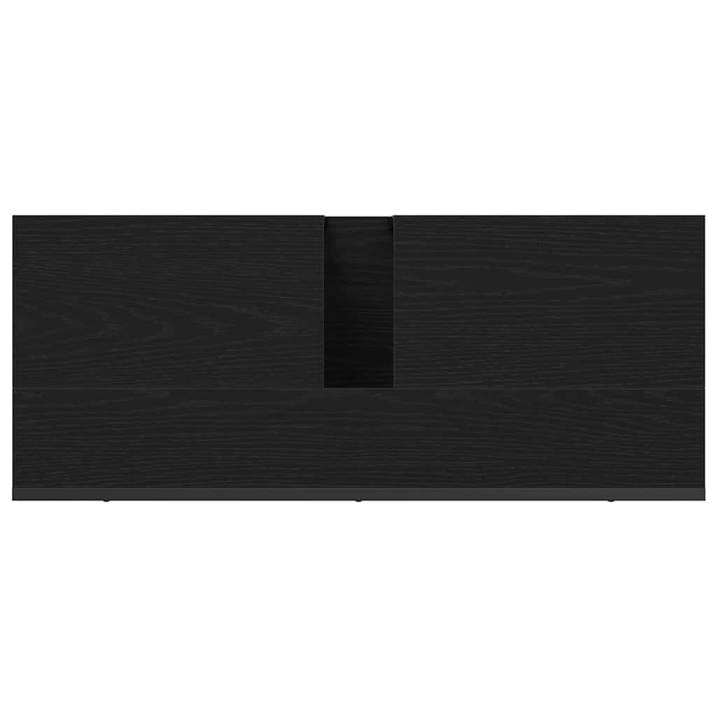 Baderomsvaskeskap Svart Eik 80 x 30 x 60 cm Konstruert tre