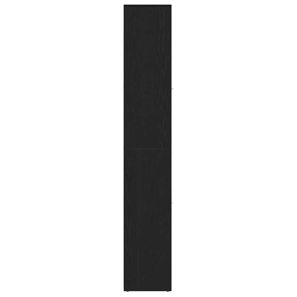 Baderomsskap svart eik 30x30x183,5 cm sponplate