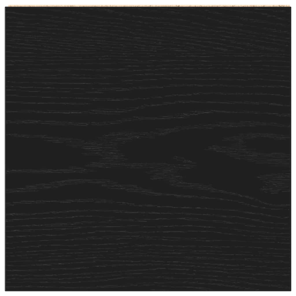 Baderomsskap svart eik 30x30x183,5 cm sponplate
