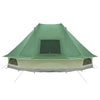 Familie Tipi Telt Folding med tak grønn 680 x 430 x 270 cm