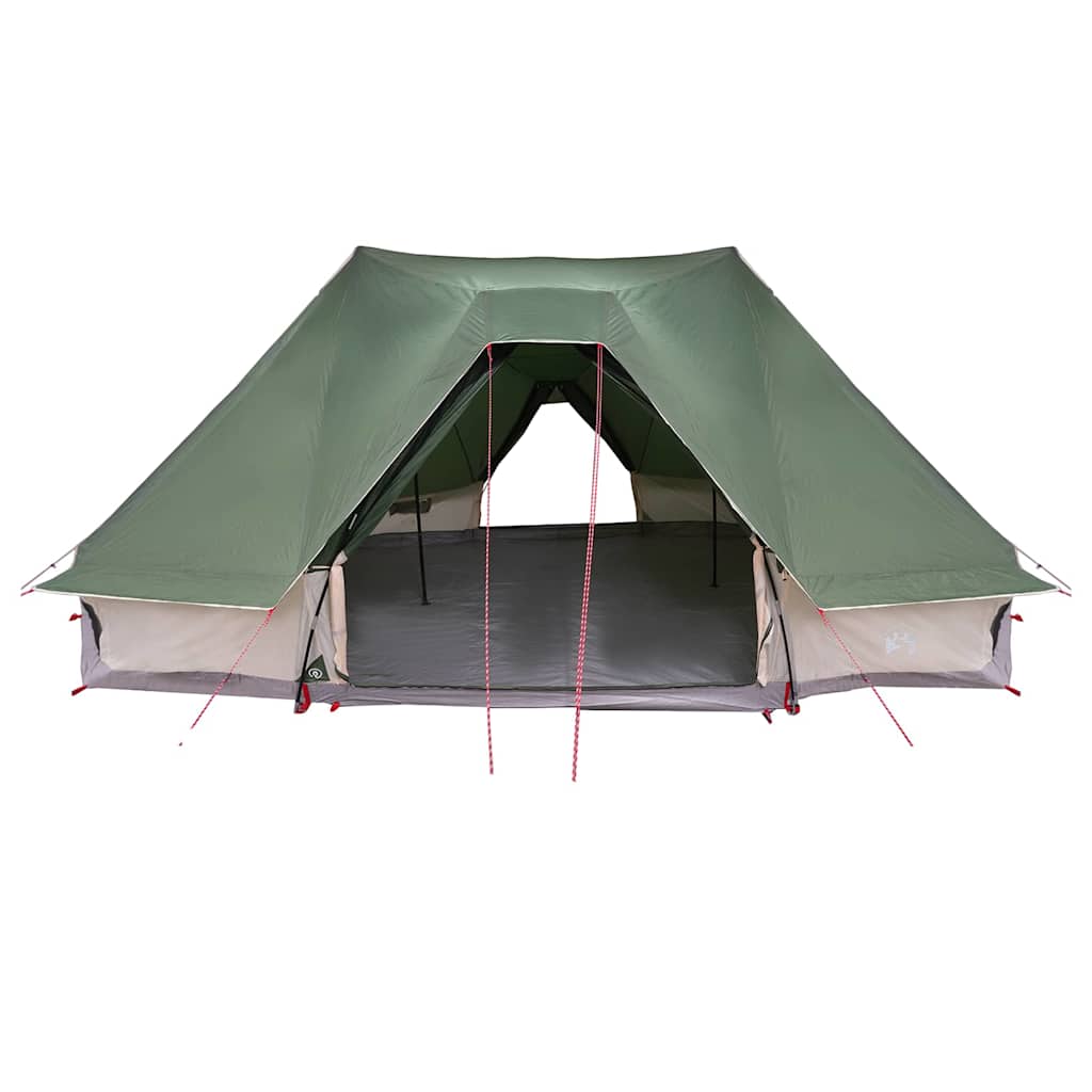 Familie Tipi Telt Folding med tak grønn 680 x 430 x 270 cm