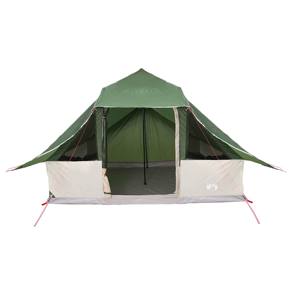 Tipi telt med tak med lagring grønn 364 x 281 x 257 cm taft