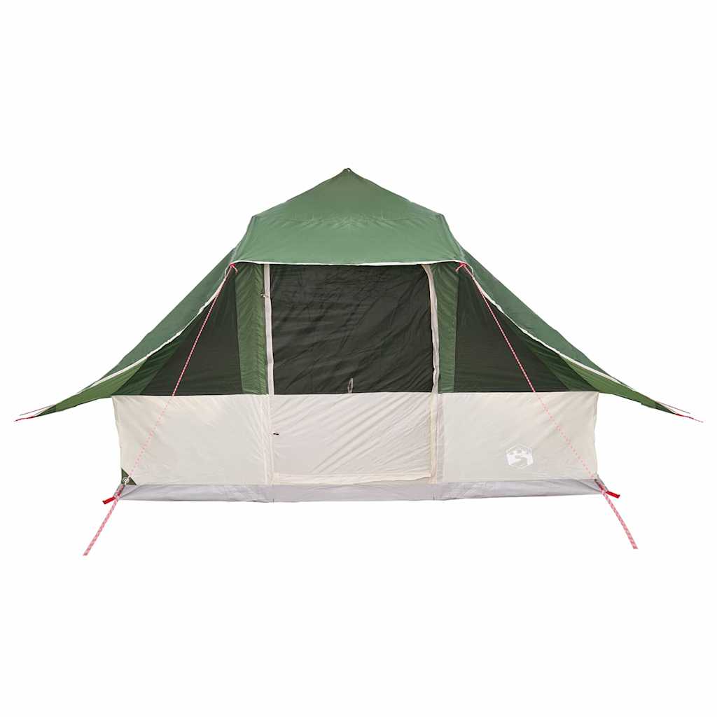 Tipi telt med tak med lagring grønn 364 x 281 x 257 cm taft