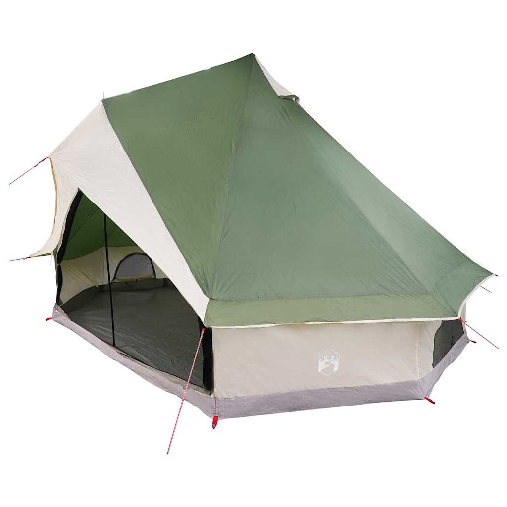 Familie Tipi Telt med tak Grønn, Beige 400 x 346 x 250 cm