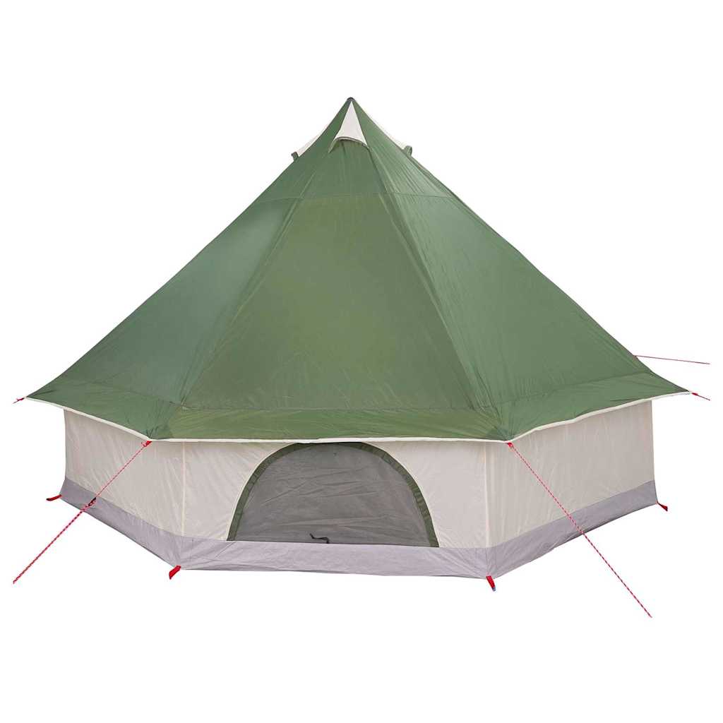 Familie Tipi Telt med tak Grønn, Beige 400 x 346 x 250 cm