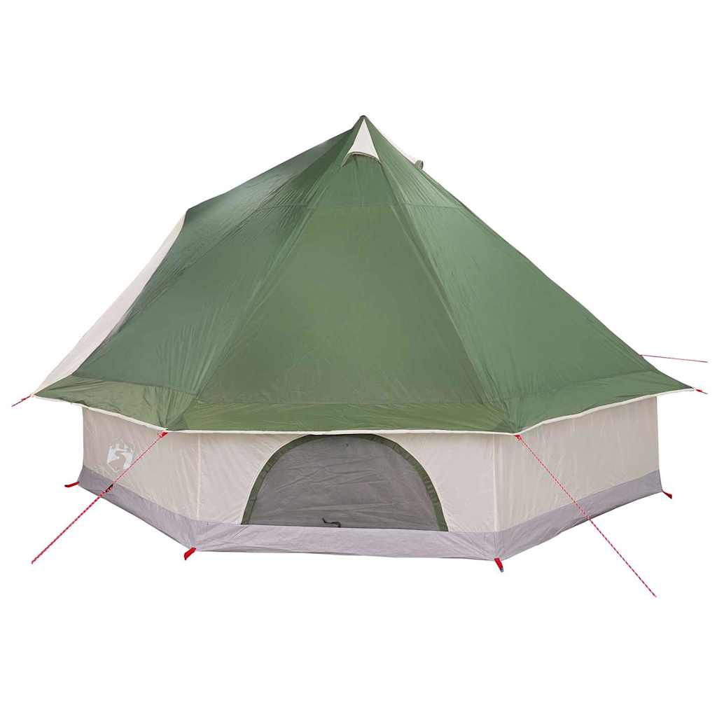 Familie Tipi Telt med tak Grønn, Beige 400 x 346 x 250 cm