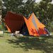 Tipi telt med tak Grå og Oransje 510 x 690 x 330 cm taft