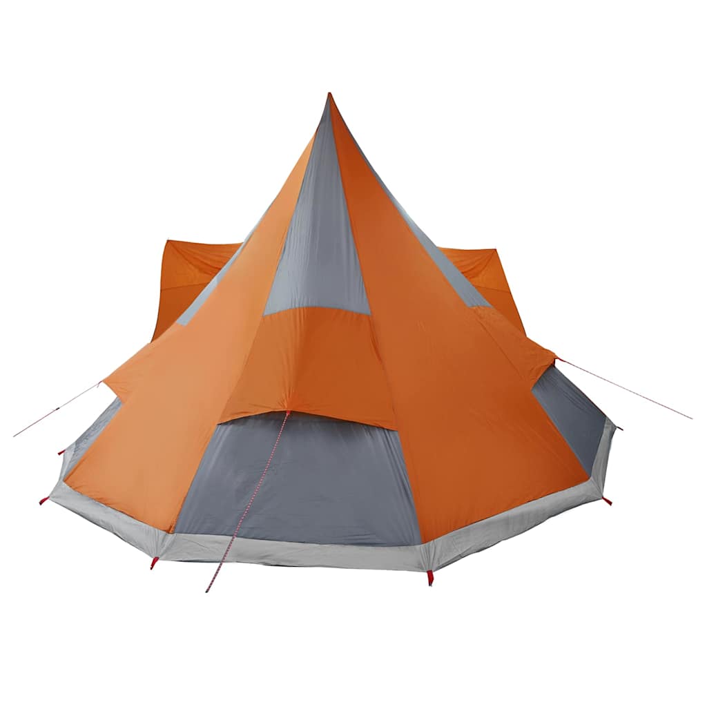 Tipi telt med tak Grå og Oransje 510 x 690 x 330 cm taft