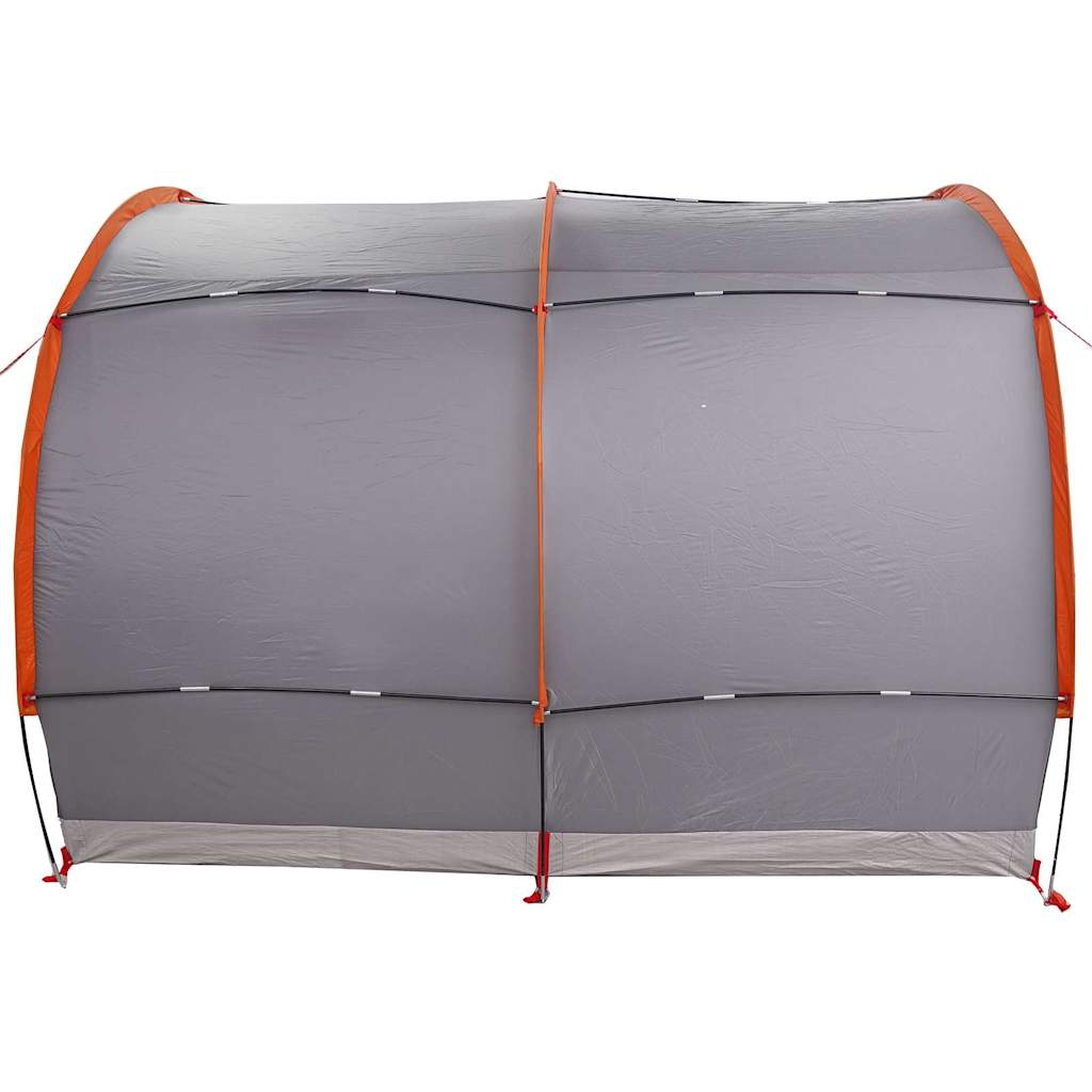 Sykkelbod med tak Grå og Oransje 256 x 222 x 182 cm taft