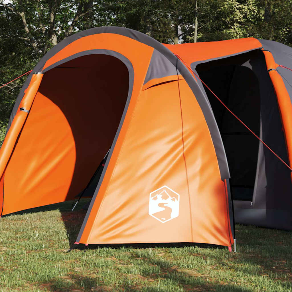Dometelt Kuppel med tak Grå og Oransje 384 x 254 x 170 cm