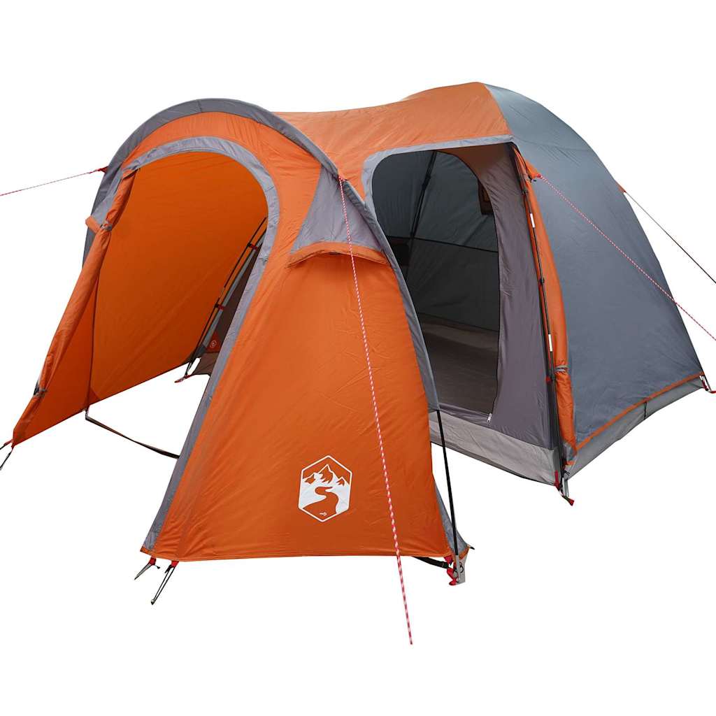 Dometelt Kuppel med tak Grå og Oransje 384 x 254 x 170 cm