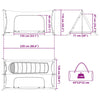Innertelt Svart 220 x 128 x 110 cm Netting