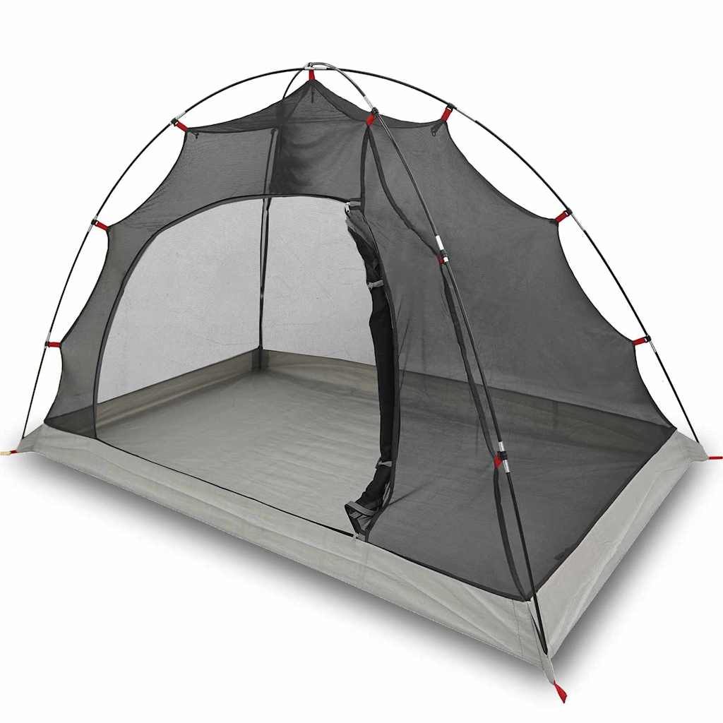 Telt med tak med lagring Grå og svart 236 x 108 x 120 cm