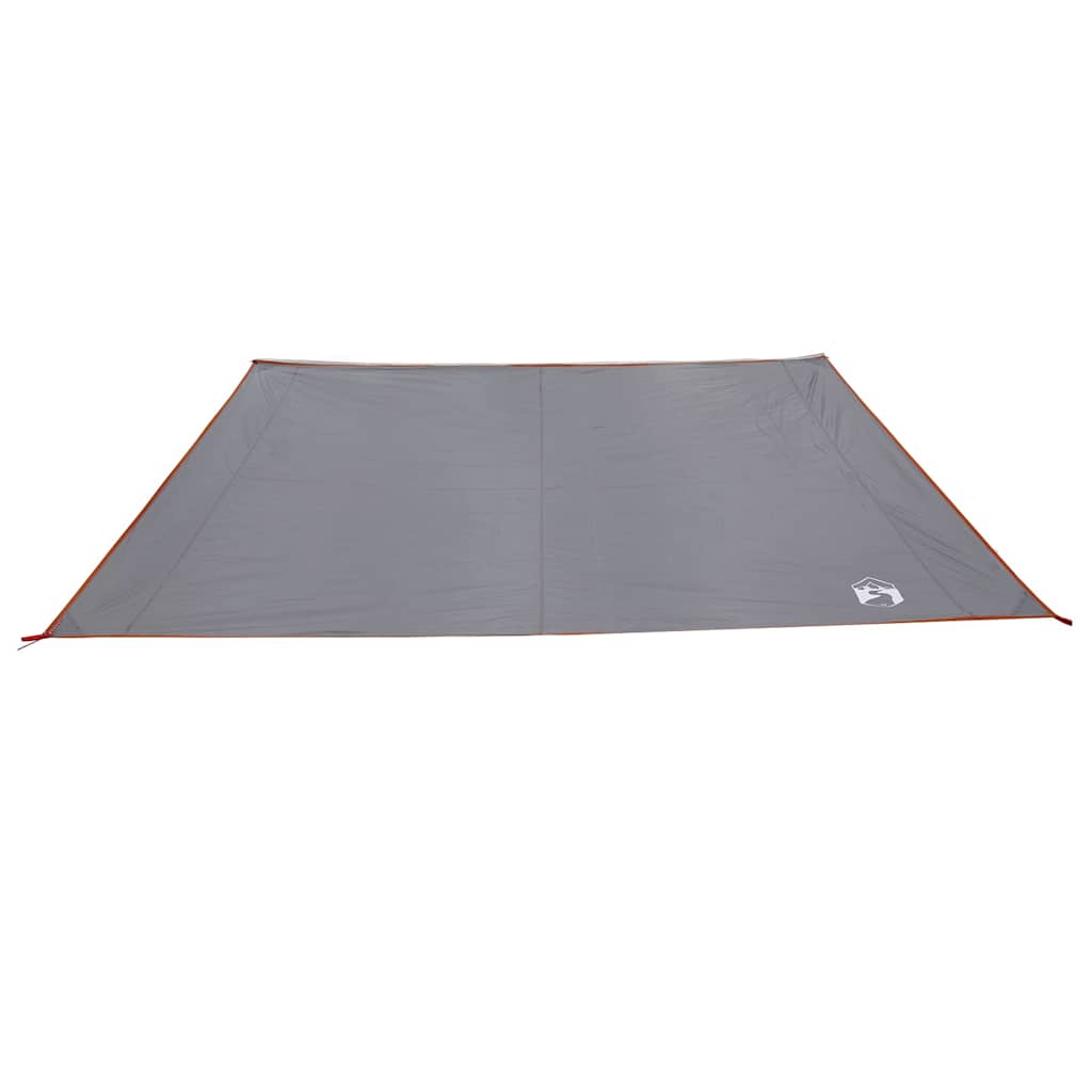 Vannavstøtende tarp person 240 x 350 cm Vanntett Grå og Oransje